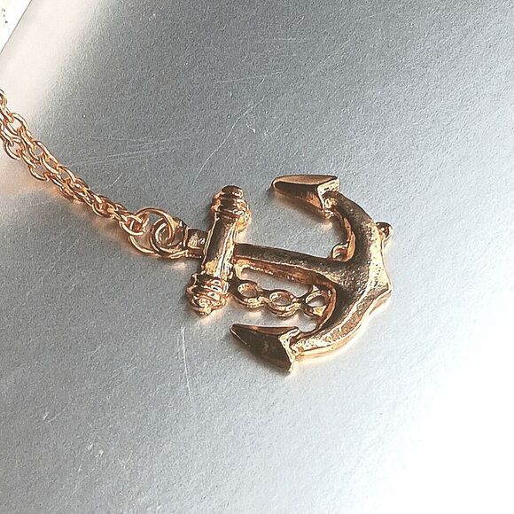2/$21 Ladies Anchor Necklace - Perfect for Layering - Picture 5 of 9
